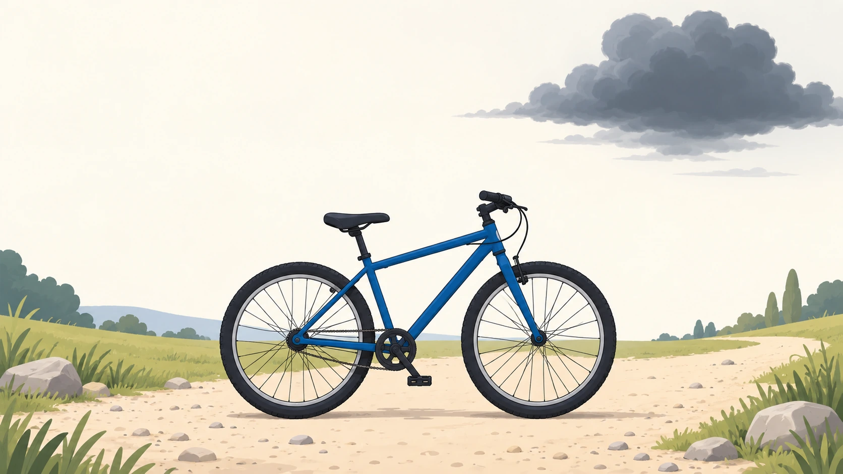 Un vélo, un obstacle, un choix